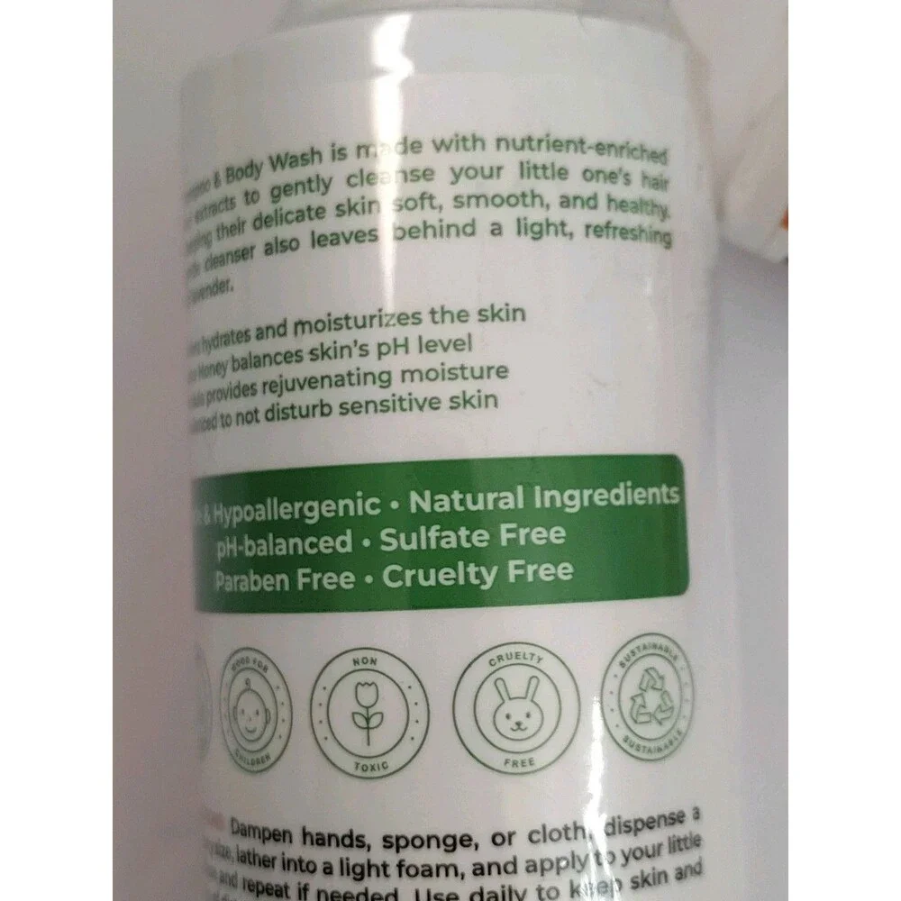 Wild Naturals Kids 2 in 1 Shampoo & Body Wash w/ Aloe Vera Calendula Manuka (2)